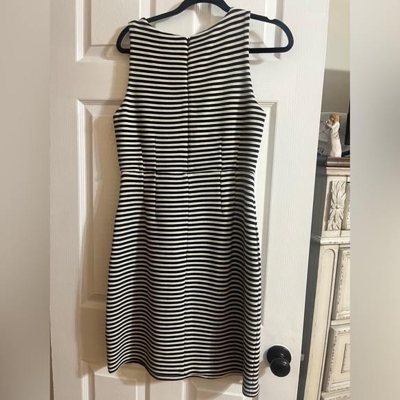 Gorgeous, Navy and white fit and flair dress - Picture 2 of 4